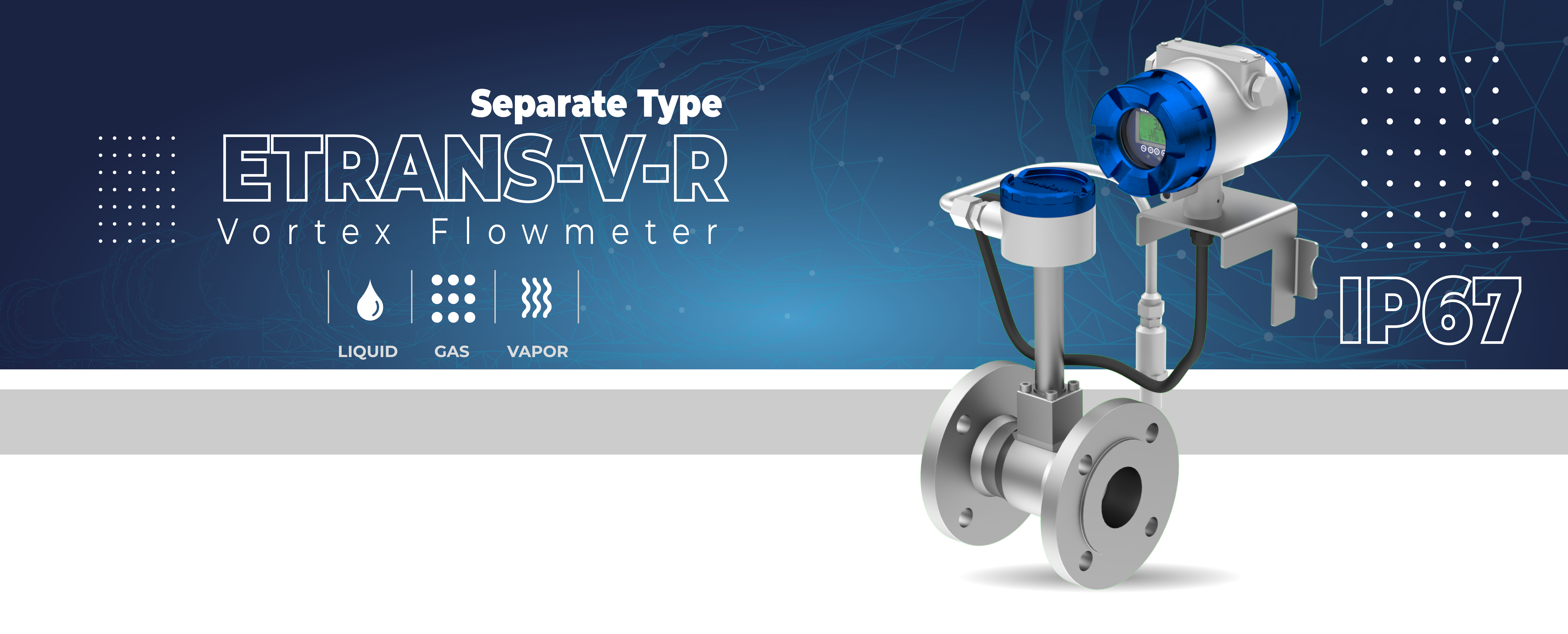 ETRANS-V-R SERIES DISCRETE TYPE VORTEX FLOWMETER