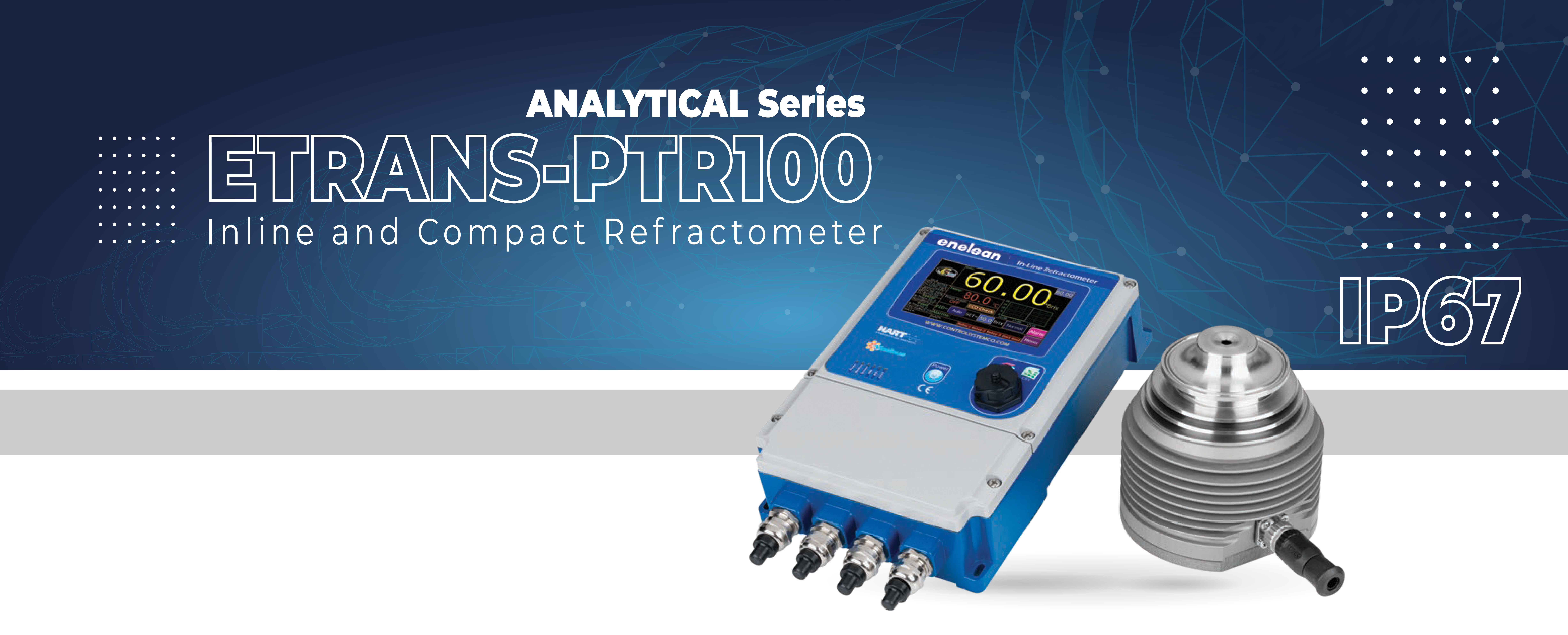 Etrans-PTR100 Inline and Compact Refractometer