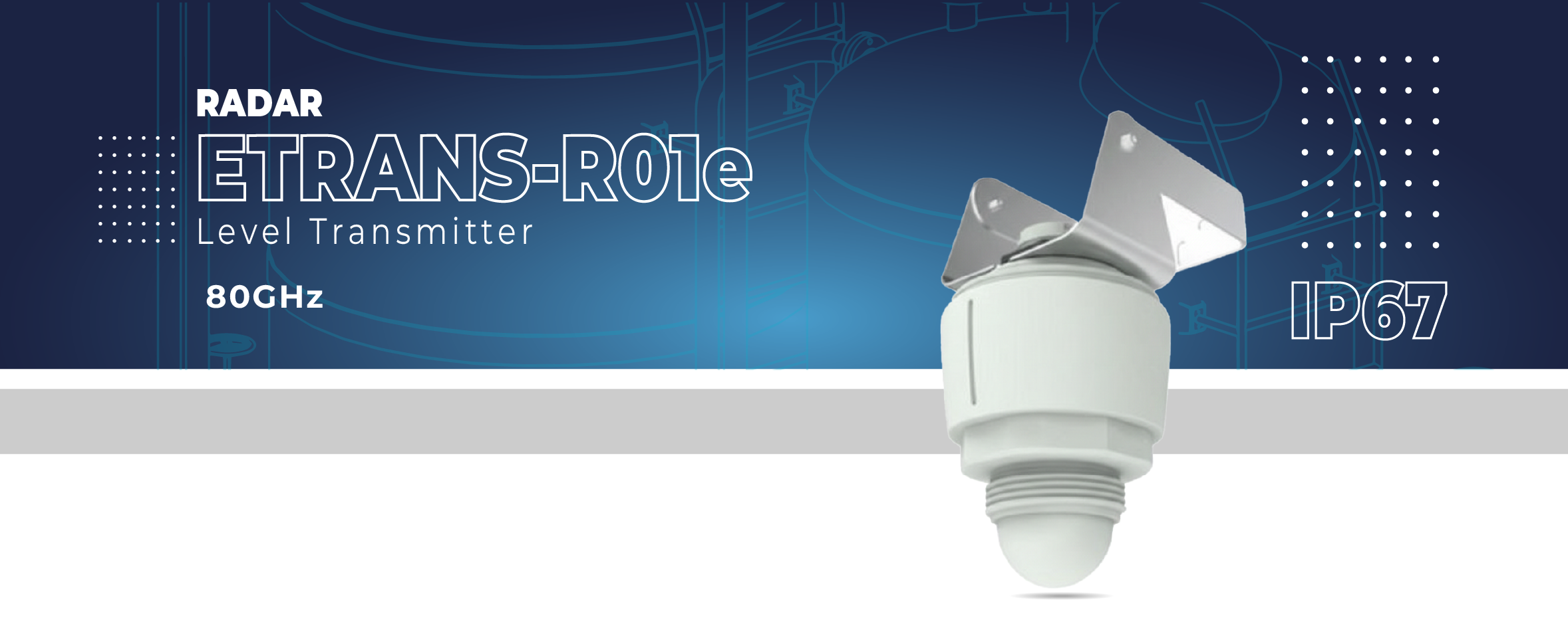 Etrans-R01e  80 GHz Series Radar level Transmitter