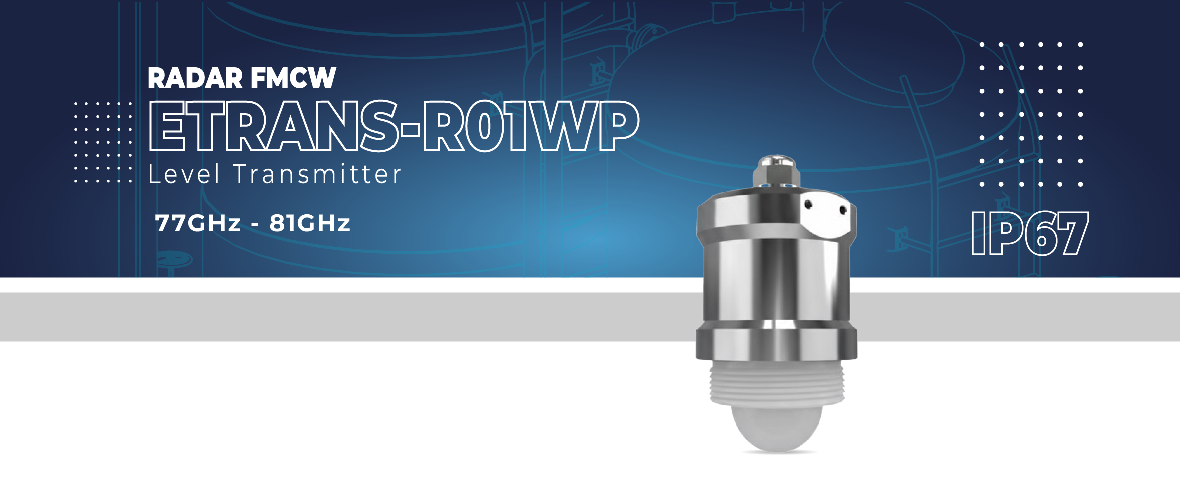 Etrans-R01WP Series Radar Level Transmitter