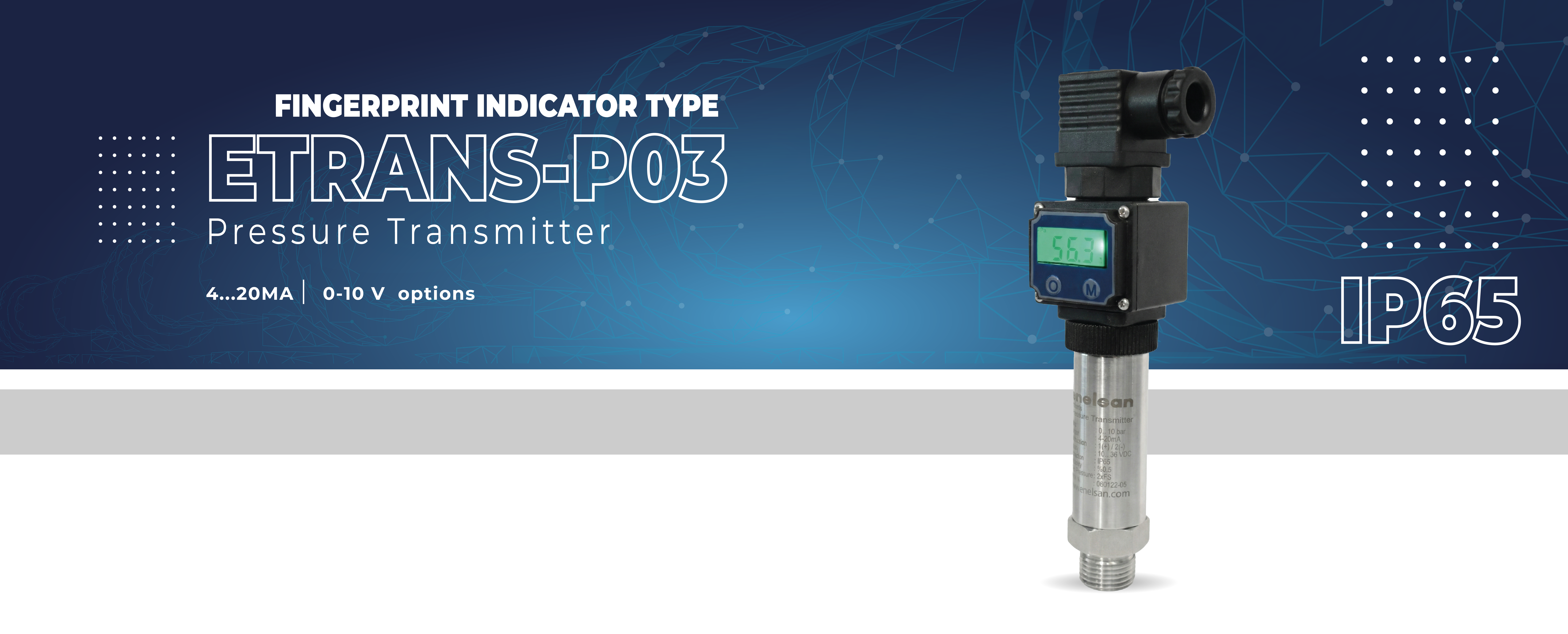 Etrans-P03 FINGERPRINT INDICATOR PRESSURE TRANSMITTER