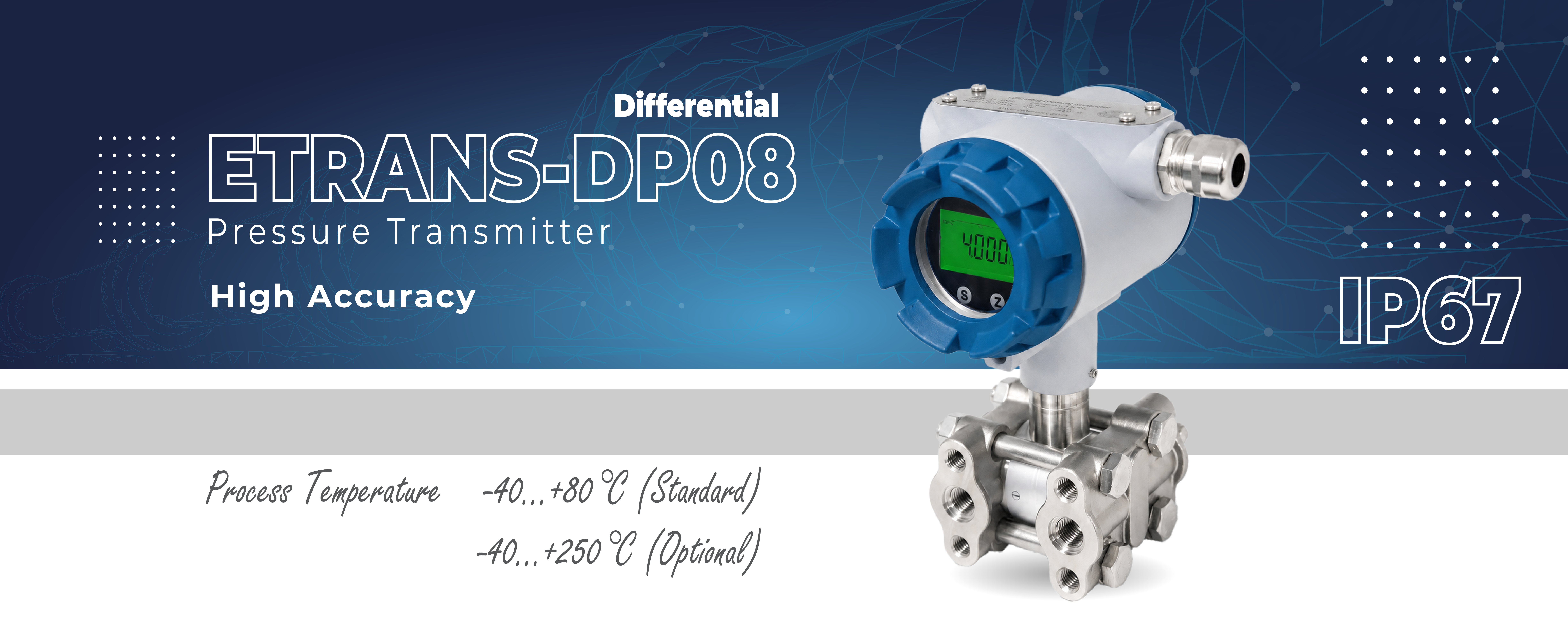 Etrans-DP08 Differential Pressure Transmitter