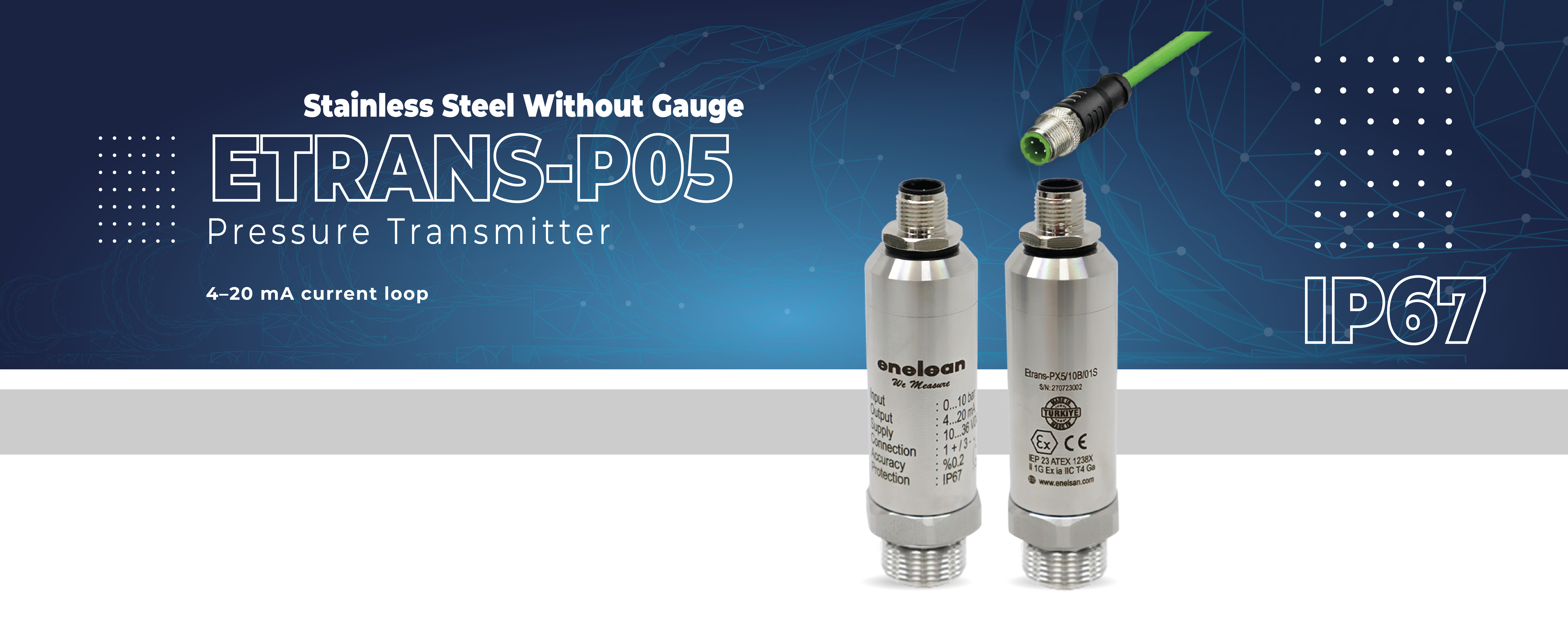Etrans-P05  STAINLESS STEEL PRESSURE TRANSMITTER