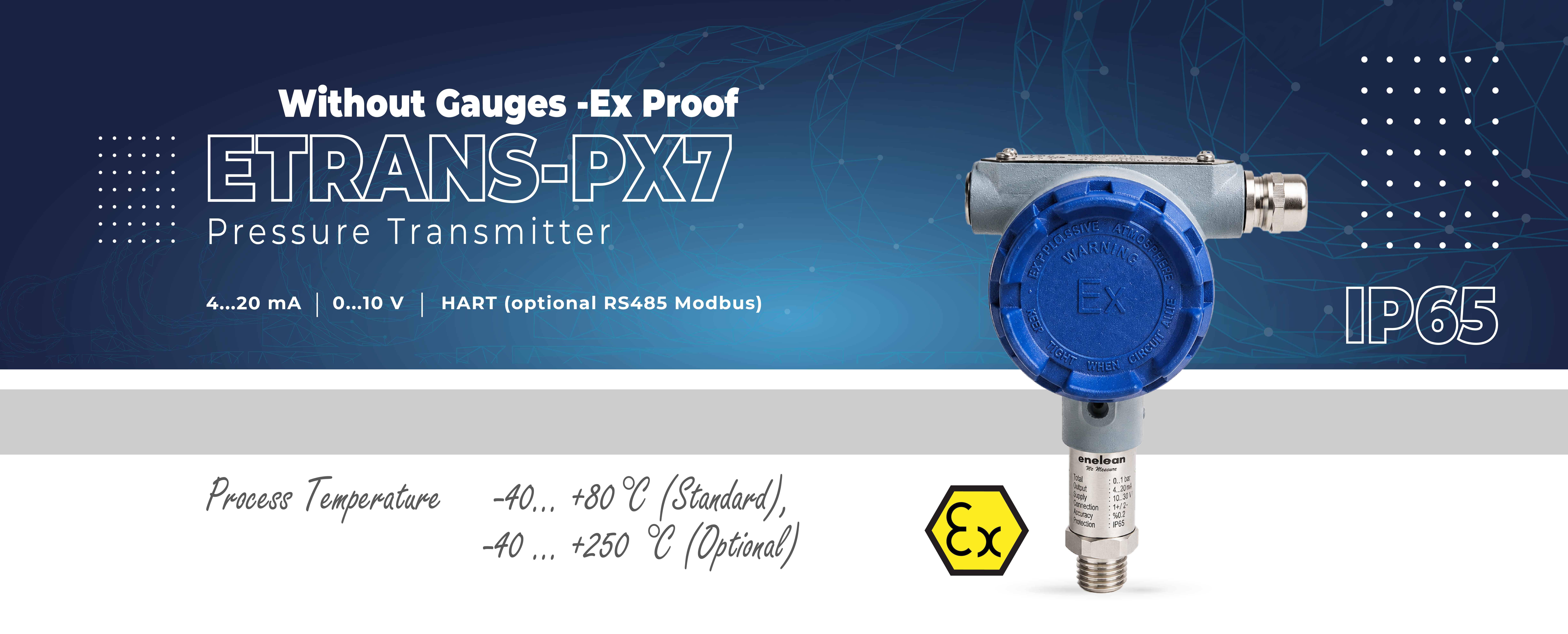 Etrans-PX7 Ex Proof Pressure Transmitter Without Gauges