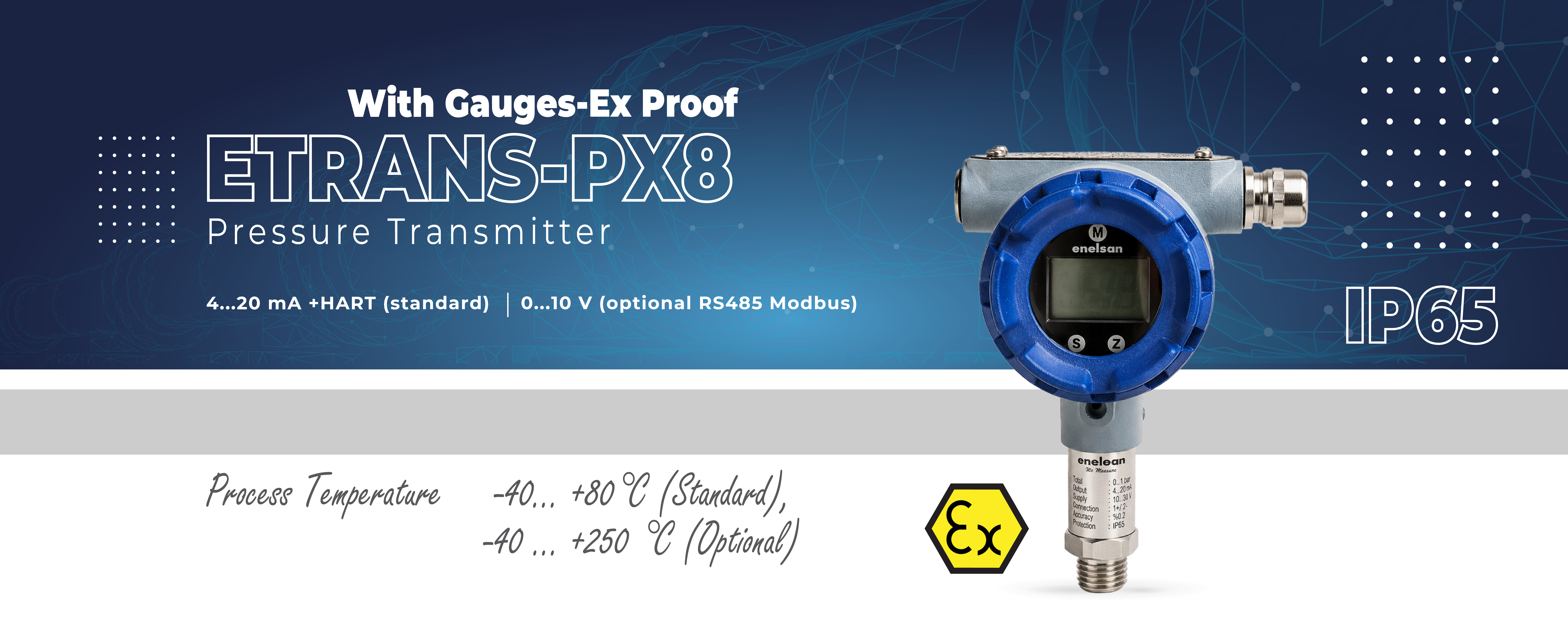 Etrans-PX8  Ex Proof Pressure Transmitter Without Gauges