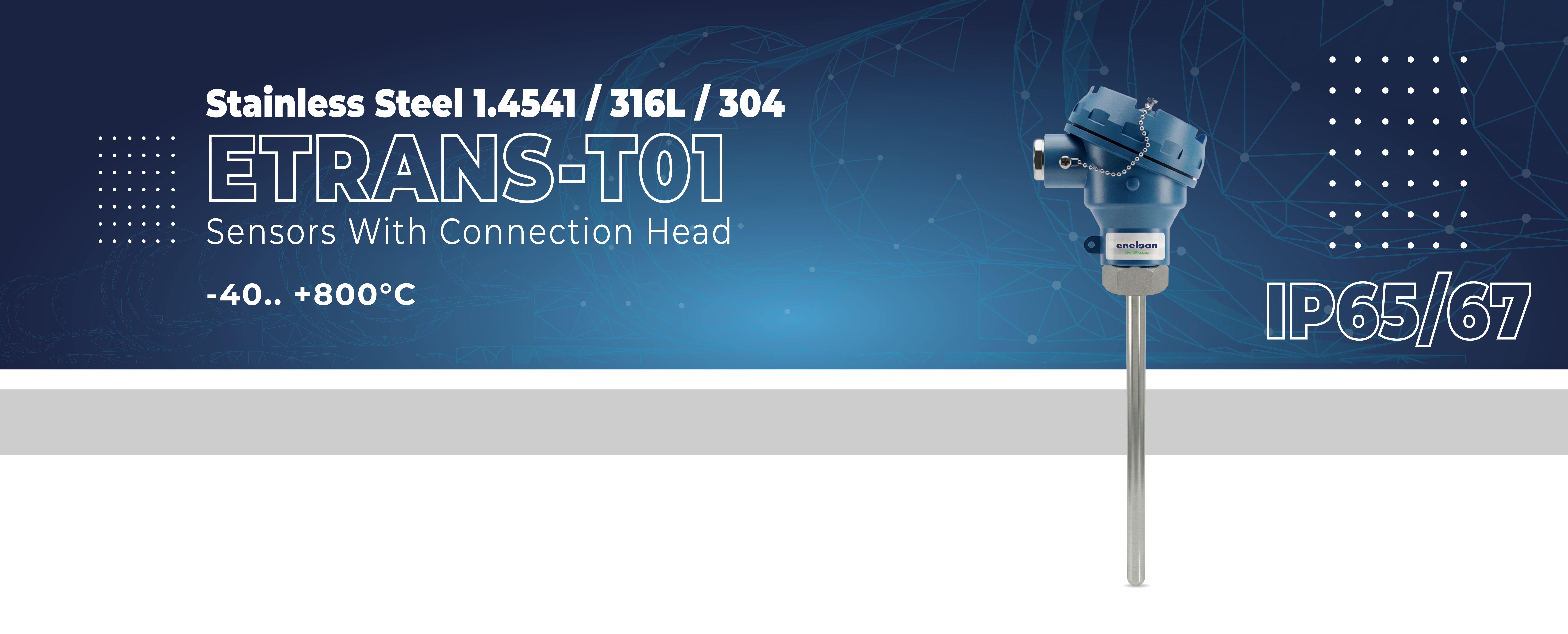 Etrans T01 Series Sensors With Connection Head