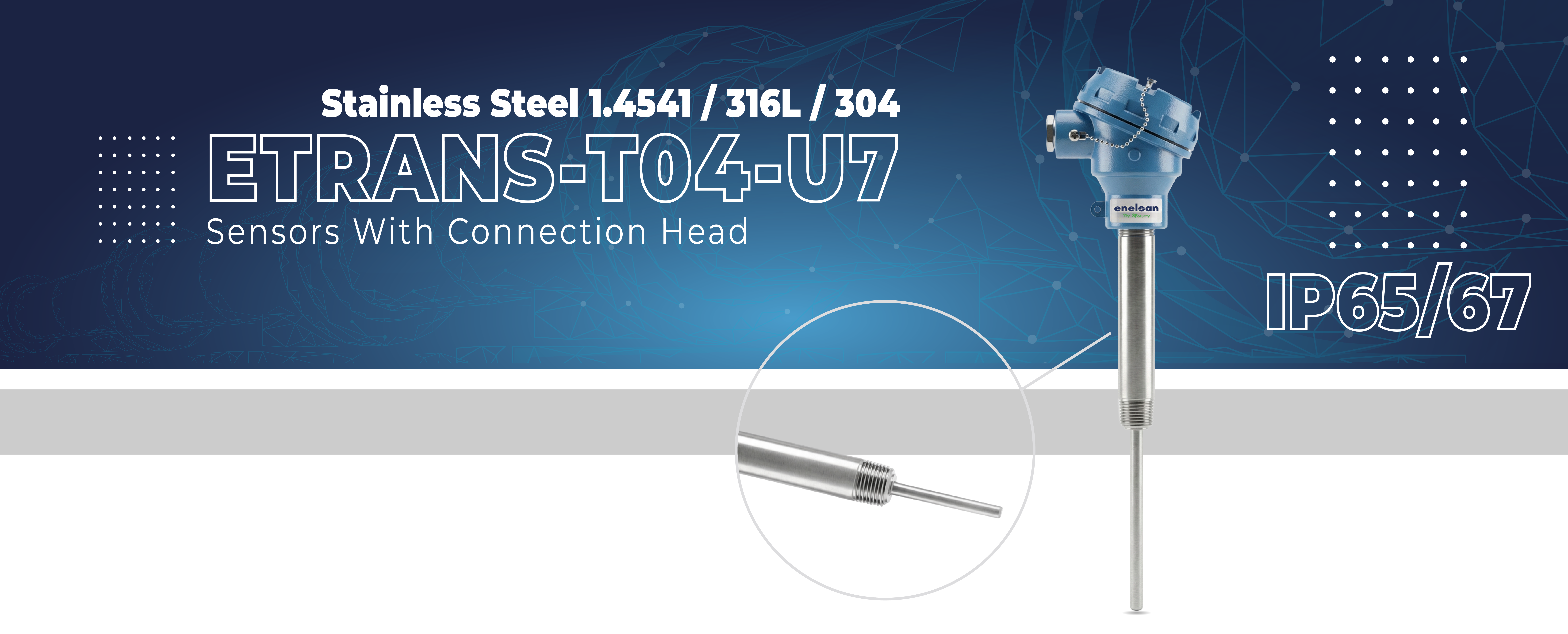 Etrans T04-U7 Series Sensors With Connection Head