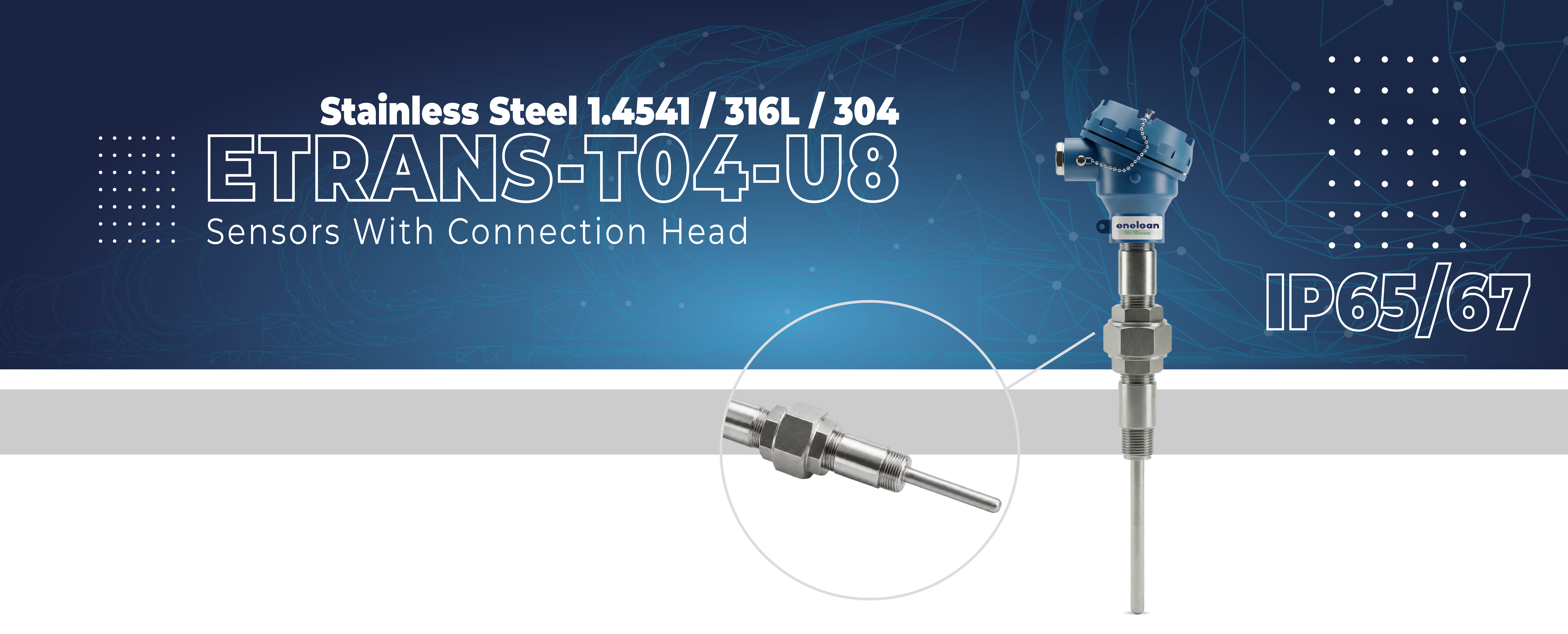 Etrans T04-U8 Series Sensors With Connection Head