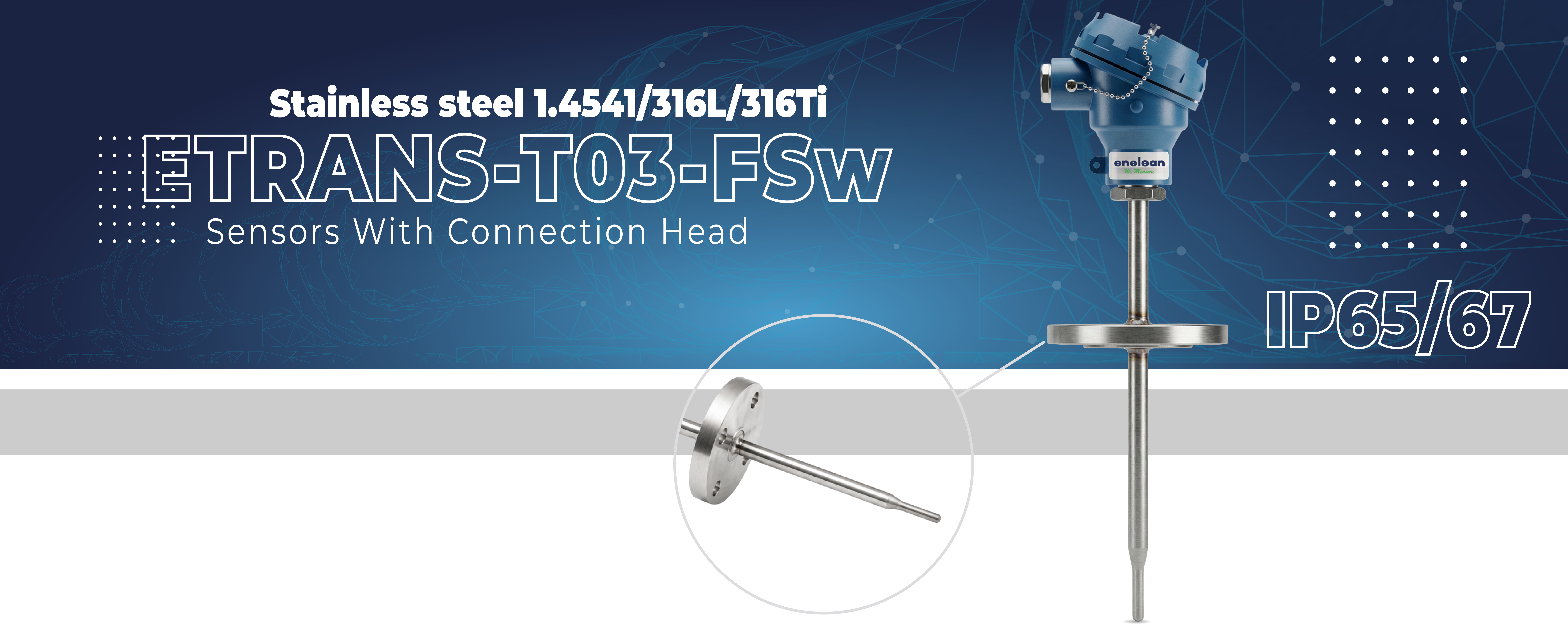 Etrans T03-FSW Series Sensors With Connection Head