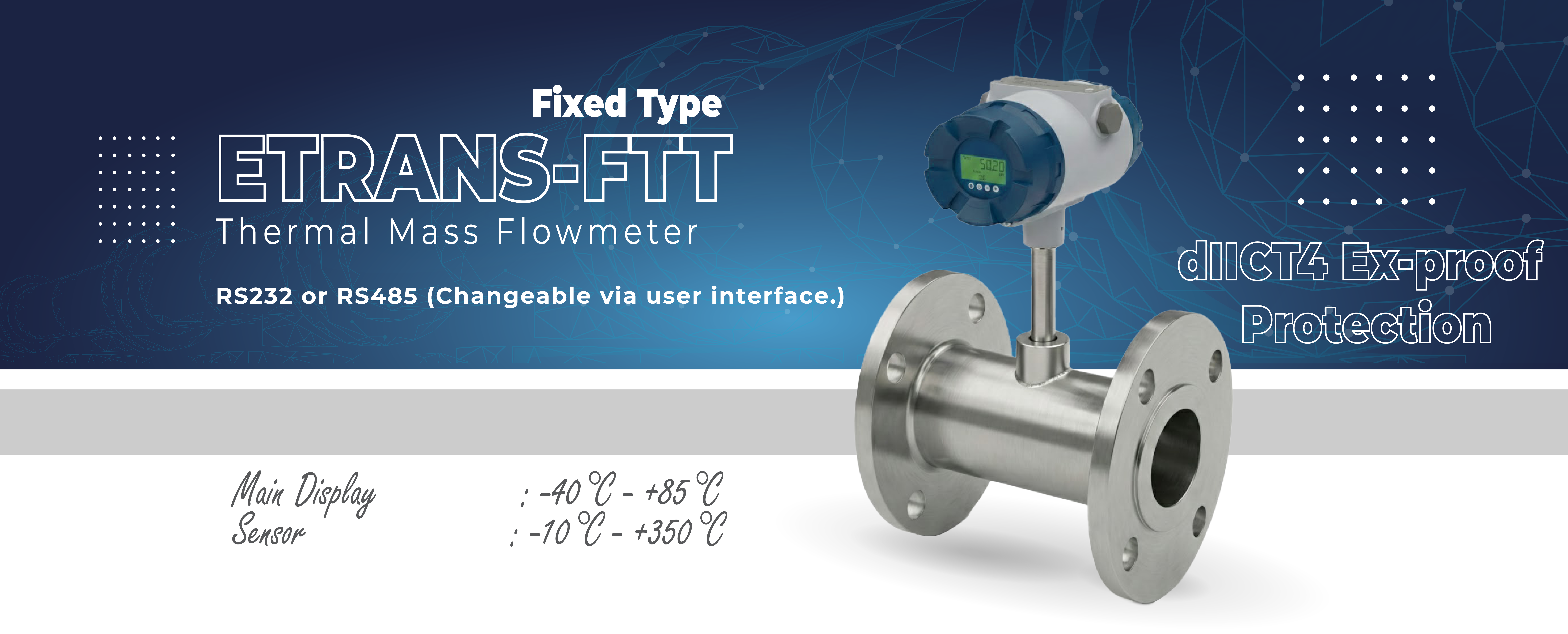 Etrans-FTT FIXED TYPE THERMAL MASS FLOWMETER