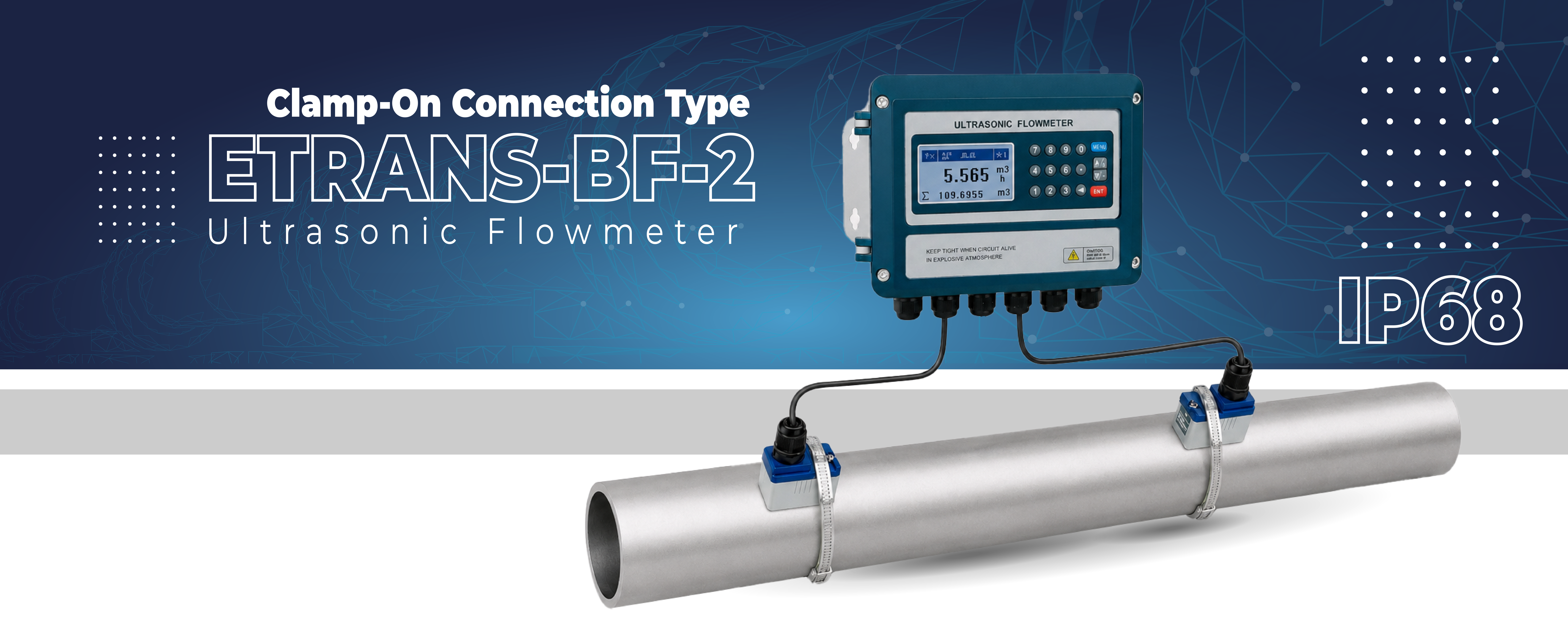 ETRANS-BF-2 Series Ultrasonic Flowmeter
