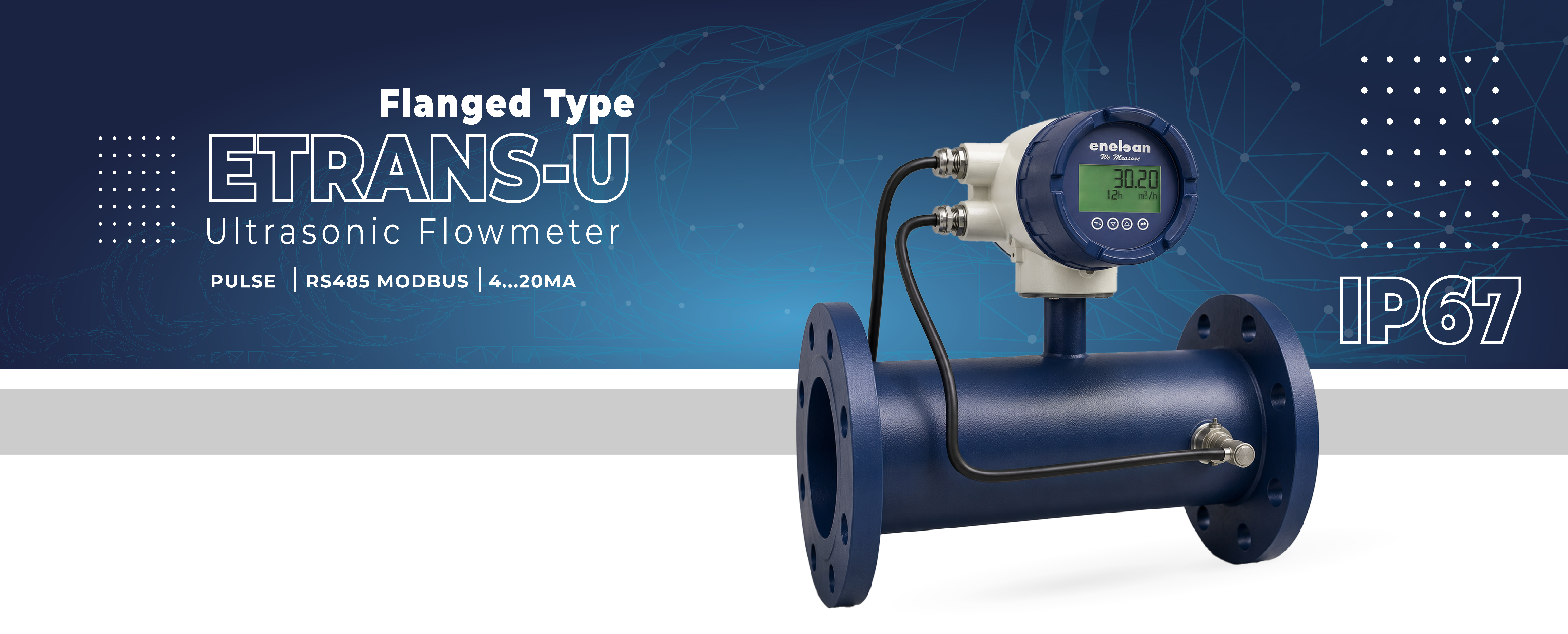 ETRANS-U Series Flanged Type Ultrasonic Flowmeter