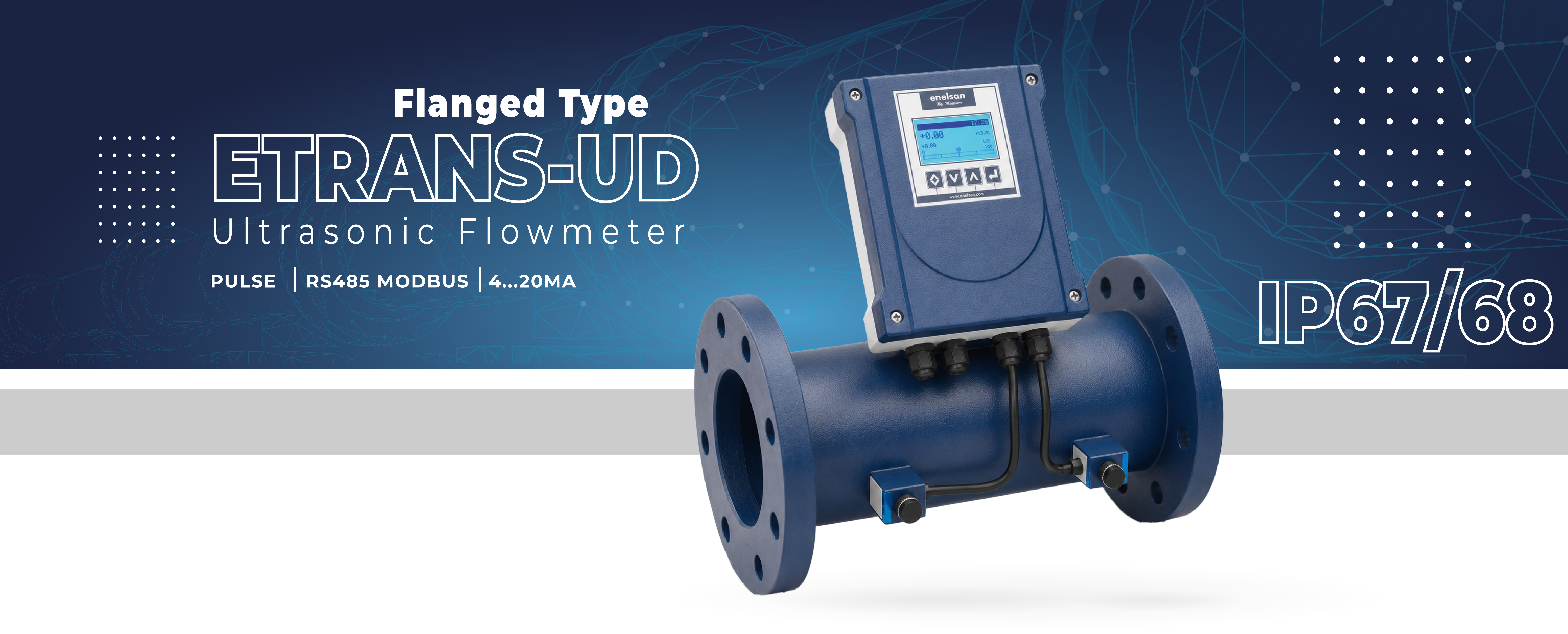 ETRANS-UD Series Fixed Type Ultrasonic Flowmeter